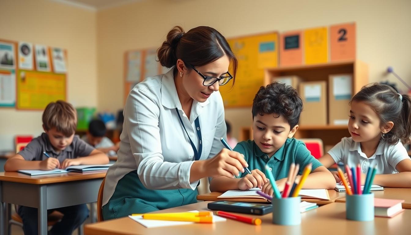 Student using learning strategies while studying