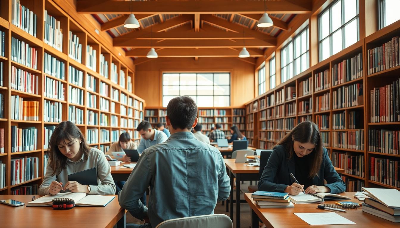 Structured study materials and learning resources on a desk